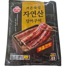 오뚜기 저온숙성 자연산 장어구이 매콤한 맛, 4개, 420g, 420g