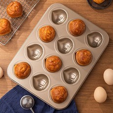 망고 버터 케이크 전용 틀 마들렌틀 케이크틀 머핀틀 식빵틀 타르트틀 붕어빵틀 파운드틀 12구 밤 모양 틀 버터 떡 전용 모형, 6구 밤 모양 틀 버터 떡 전용 모형