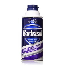 바바솔 Barbasol 비타민E 함유 엑스트라 보습 쉐이빙크림, 2개, 283g