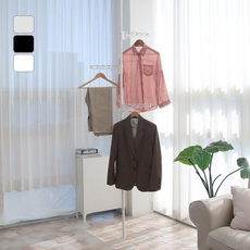 높낮이조절 텔레스코픽 220-260cm 천장설치 빨래걸이 실내건조 천장봉, 아이보리(함마톤)