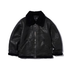 BROWNBREATH VINTAGE WASHED SHEARLING JACKET - BLACK BJWMJK001BK 369650