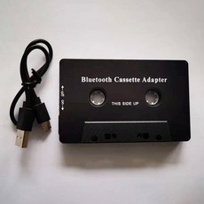 차량용 오디오 블루투스 카세트 어댑터 변환 MP3 플레이어 USB 충전식 AUX 플러그 앤 플레이, 1개