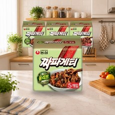 농심 올리브 짜파게티 140g 5입(멀티) 4개, 5개