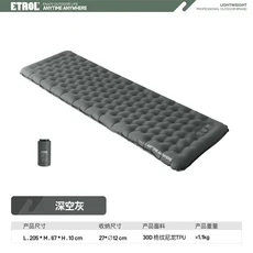 싱글 에어매트리스 휴대용 에어 침대 방수 야외 텐트 캠핑 바닥, 08 Deep Space Grey