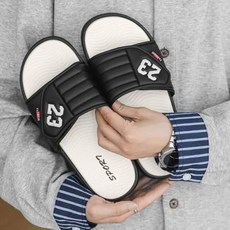 拖鞋 運動拖鞋男夏季EVA防臭拖鞋輕量室內拖鞋靜音防水止滑浴室拖鞋踩屎感軟底沙灘鞋百搭舒適外出拖鞋耐磨厚底拖鞋一字拖休閒涼拖鞋, 42, 黑色