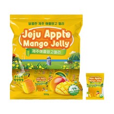 제주애플망고젤리 고함량 위생적개별포장 과일젤리, 1개, 500g