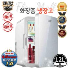 플렉스몰 화장품 냉장고 차량용 가정용 일반형 고급형 미니 소형 미러 LED 저소음 냉온장고, D12L