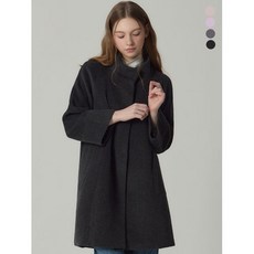 르오트 소프트 앙고라 하이넥 울 미디 코트 1020082