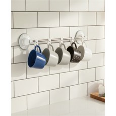 별구나라 무타공컵걸이 접착식머그홀더 주방컵수납걸이 주방수납