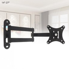 2PCS 10KG 조정 가능한 14 - 27 인치 TV 벽 마운트 브래킷 평면 패널 TV 프레임 지원 15도 기울기 LCD LED 모니터 플랫 팬, 하나