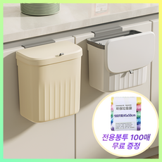 모너아 주방 걸이형 쓰레기통 무타공, 옐로우, 1개