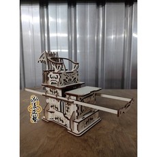 泓展工藝 DIY系列 雙層龍椅 神轎 模型, 1個, 武轎DIY零件組（需自行拼裝）