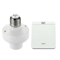 E27 無線遙控燈座 隨意貼, 1套