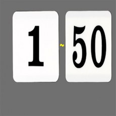 VARET 아크릴 번호판 1~50 1~50번호판, 31