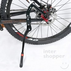 인터쇼퍼 스틸 길이조절 자전거 거치스탠드 자전거스탠드안전고정바, 1개