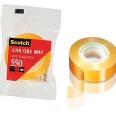 리필 리필 (1개입) 3M 다용도테이프 550R12X20 스카치 1인치, 개 (1개입)