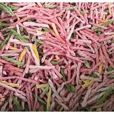 【現貨!享受挖掘觸感】倉鼠紙捲 無塵紙粒 小寵墊料 倉鼠紙墊料 小動物紙棉, 1個, 糖果派對(深粉+淺粉+黃+深綠+淺綠)