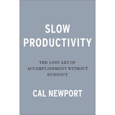 (영문도서) Slow Productivity: The Lost Art of Accomplishment Without Burnout Hardcover, Portfolio, English, 9780593544853