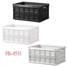 樹德 SHUTER 耐重折疊籃 (27L/3入組) FB-4531 摺疊收納籃 露營籃 購物籃 車用收納 台灣製, 3色各一, 3個