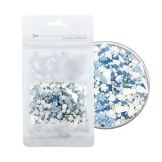 겨울동화 믹스 스프링클 소분 크리스마스 눈사람 눈꽃 데코 장식 베이킹재료 하나베이킹푸드, 20g, 1개