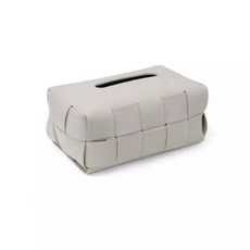 華夫格棋盤編織面紙套 奶茶色 韓系奶油風 衛生紙套 居家裝飾, 灰