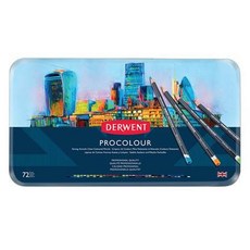 (快速出貨) 英國DERWENT德爾文 Procolour 專家級 精細油性色鉛筆-72色鐵盒 贈精美小禮歡迎詢問, 1個