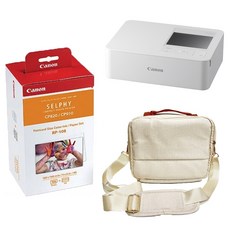 CANON CP1500 相片印表機 手機相印機 熱昇華列印機 CP1300後繼機種 證件照/大頭照適用 平輸現貨, 白色+108張4*6相紙+收納包