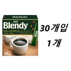 에이지에프 블랜디 인스턴트 커피 블랙, 1개, 2g, 30개입