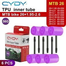 CYDY TPU MTB 자전거 내부 튜브 카메라 타이어 pneu 29er 27.5 인치, 01 26x1.95-2.6 6PCS