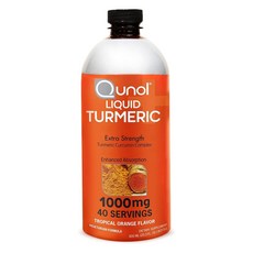 Qunol 特強薑黃素 1000毫克 熱帶柳橙口味, 1個, 600ml