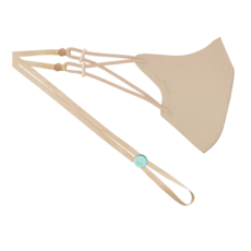 lumica D타입 마스크 스트랩 세트 숨쉬기편한 재사용 연예인 일체형 마스크 가벼운 길이조절 스트랩 L사이즈, L(베이지), 1개