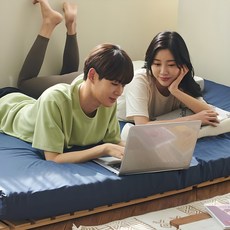 나코자요 14존 프리미엄 매트리스, 네이비블루, 7cm