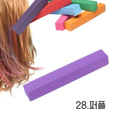 미키리키 프로프 헤어초크 헤어메이크 헤어처크 헤어컬러스틱 단품, 1개, 라벤더 [28.퍼플]