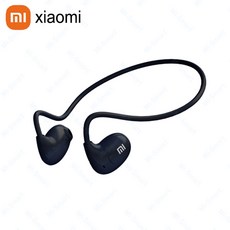 골전도보청기 귓속형보청기 골밀도이어폰 Xiaomi 무선 블루투스 5.3 헤드폰 골전도 방수 헤드셋 스테레오 오버 이어 스포츠 이어폰 마이크가있는 버드, [01] Black 1pcs, 1개