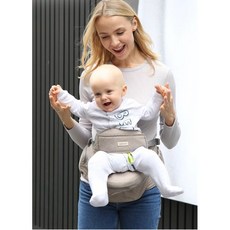 愛兒寶AIEBAO抱嬰腰凳 入門款簡易單凳 升級款腰凳 三合一背帶腰凳, 升級收納卡其護腰款