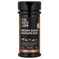 The Spice Lab 갈색 설탕 머스타드 럽 161g(5.7온스), The Spice Lab 갈색 설탕 머스타드 럽 161
