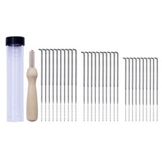 양모 펠트 바늘 30개 세트, 색상:양모펠트바늘세트