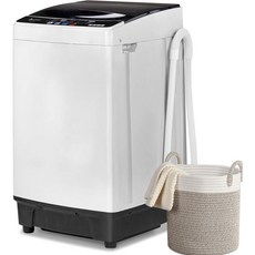 Winado 2 in 1 풀 오토매틱 세탁기 배수 펌프가 장착된 15.6Lbs 탑로드 휴대용 10가지 세탁 프로그램 8가지 수위 세탁기 및 건조기 콤보 아파트 RV 캠, Winado 2 in 1 풀 오토매틱 세탁기, 배수 펌