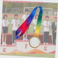 기념메달 시상식용 목걸이형 금은동 트로피 대체품 학교 체육대회 운동회 포상용, 1개