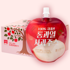 맘스초이스 통과일 사과주스, 140ml, 40개