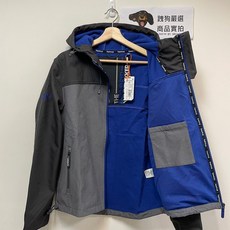 極度乾燥 Superdry Trekker 運動風衣 彈性材質 炭灰 深灰拼接 灰藍 刷毛 外套 防風 連帽, 深炭灰X風暴灰X藍,L, 1個