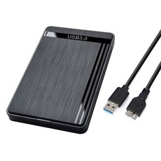 2.5吋 外接硬碟盒 USB 3.0, 黑色, 3TB