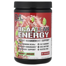 몸관리하세요 겨울입니다 EVLution Nutrition BCAA 린 에너지® 체리 라임에이드 11.3 oz (321 g) 특별관리진행, EVLutionNutritionBCAA린에너지체리라임에, 321g, 1개