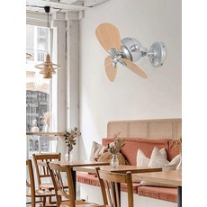 호오마켓 작은방실링팬 실링팬 천장형 천장선풍기, 블랙 다크 우드 패턴, 기본 색상