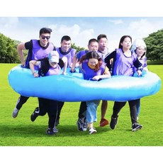 공기 에어바운스 체육대회 야유회 장애물 경기 행사 축제 협동놀이 기구, 1개, 8인 바다건느기 2.5m