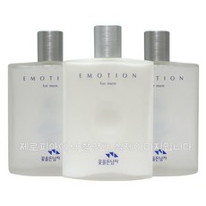 꽃을든남자 이모션 스킨케어 3종세트 스킨x2ea+로션x1ea 남성화장품 수분 피지 모공 보습 선물용 남성세트, 1세트