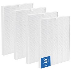 C545 True HEPA 교체 필터 S Winix 공기청정기와 호환 1712009600 및 2522005800 H13 등급 4팩, 4