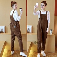 [Myshe]여자 임산부 멜빵바지 봄 가을 XiaoM01611FEI611KZ09