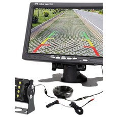 화물차 포터 후방카메라 버스 모니터 후진용 세트 탑차 대형 설치 자동차 중장비 역방향, 기본 색상, 10.1인치 1080P 초강력 야간투시 10m