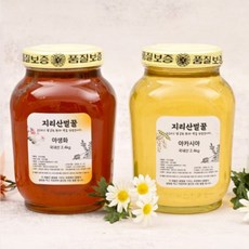 [덕수벌꿀] 지리산벌꿀 대용량 2.4kg, 아카시아꿀 2.4kg, 1개